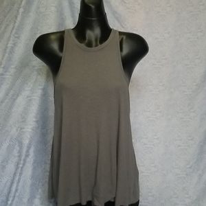 Free People grey muscle ribbed tank we the lounge
